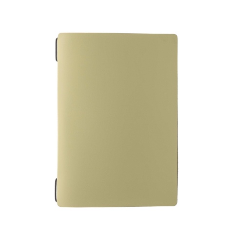 Porta Menu A5 (16,5x23,1 cm) stampa bassorilievo 2 buste (4 facciate) elastico nero PORTOFINO SALVIA