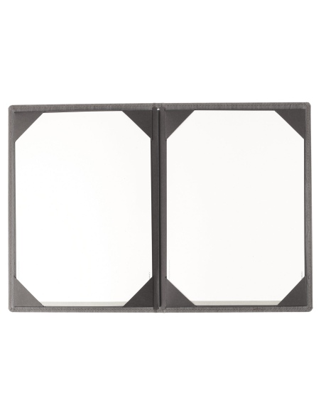 Porta Menu WOOD A4 (23,2x32 cm) - cornicetta (4 facciate) - senza scritta - colore EBANO