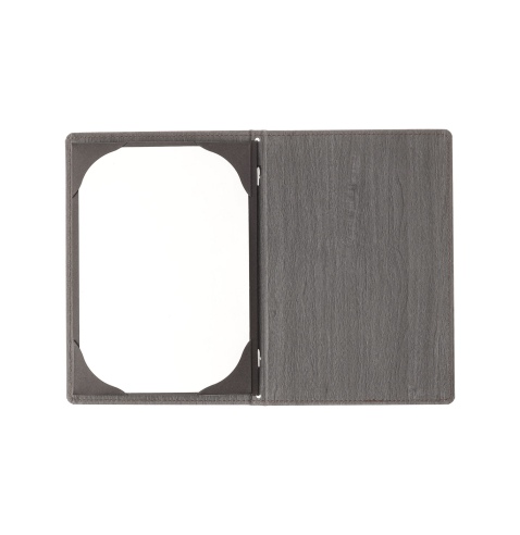Porta Menu WOOD A5 (16,5x23,4 cm) - cornicetta (4 facciate) - senza scritta - colore EBANO