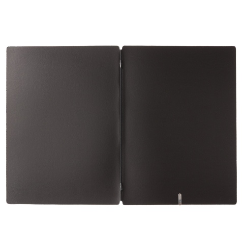 Porta Menu A4 (23,2x31,8 cm) senza etichetta solo elastico nero PORTOFINO NERO