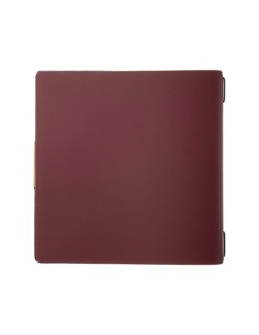 Porta Menu QUADRATO (23x23,1 cm) etichetta PATCH "personalizzata" (minimo 18 pezzi) solo elastico nero PORTOFINO BORDEAUX 2