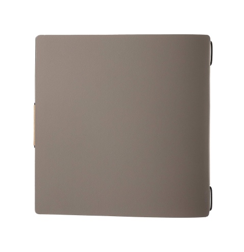 Porta Menu QUADRATO (23x23,1 cm) etichetta PATCH "personalizzata" (minimo 18 pezzi) 2 buste (4 facciate) elastico nero PORTOFINO
