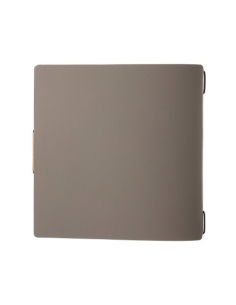 Porta Menu QUADRATO (23x23,1 cm) etichetta PATCH "personalizzata" (minimo 18 pezzi) solo elastico nero PORTOFINO TORTORA 2
