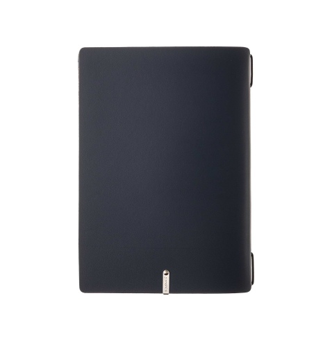 Porta Menu A5 (16,5x23,1 cm) senza etichetta cornicetta (4 facciate) elastico nero PORTOFINO BLU