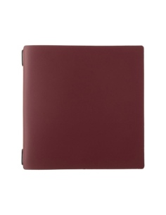 Porta Menu QUADRATO (23x23,1 cm) senza etichetta cornicetta (4 facciate) elastico nero PORTOFINO BORDEAUX