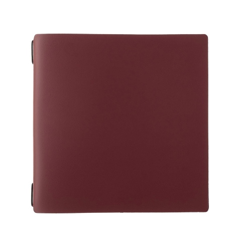 Porta Menu QUADRATO (23x23,1 cm) senza etichetta cornicetta (4 facciate) elastico nero PORTOFINO BORDEAUX