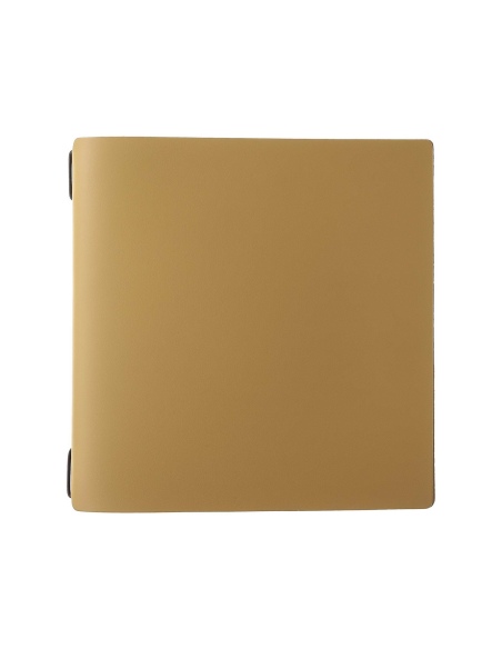 Porta Menu QUADRATO (23x23,1 cm) senza etichetta cornicetta (4 facciate) elastico nero PORTOFINO OCRA