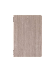 Porta Menu WOOD A5 (16,5x23,4 cm) - solo elastico - stampa bassorilievo - colore NOCE