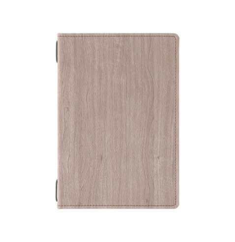 Porta Menu WOOD A5 (16,5x23,4 cm) - solo elastico - stampa bassorilievo - colore NOCE