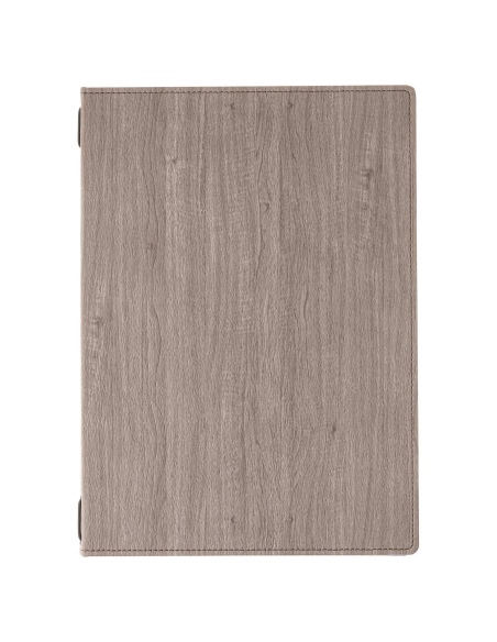 Porta Menu WOOD A4 (23,2x32 cm) - solo elastico - senza scritta - colore NOCE