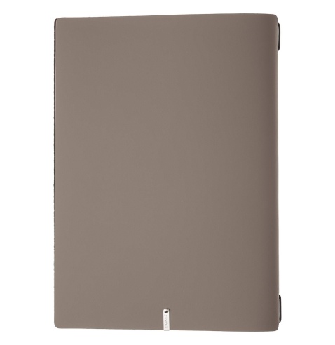 Porta Menu A4 (23,2x31,8 cm) etichetta METAL "personalizzata" (minimo 18 pezzi) cornicetta (4 facciate) elastico nero BICOLOR SA