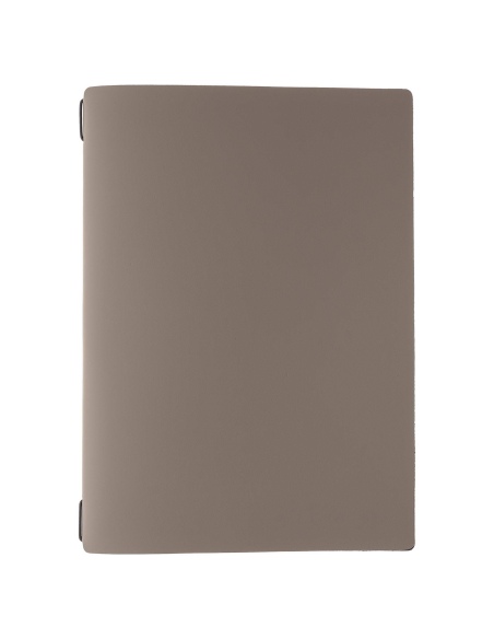 Porta Menu A4 (23,2x31,8 cm) senza etichetta cornicetta (4 facciate) elastico nero BICOLOR SABBIA