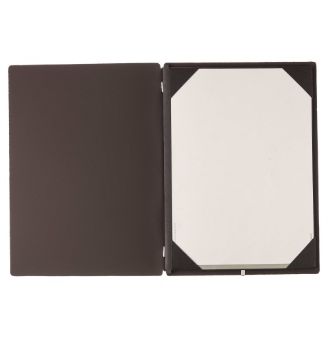 Porta Menu A4 (23,2x31,8 cm) senza etichetta cornicetta (4 facciate) elastico nero BICOLOR SABBIA