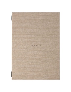 Porta Menu ITALY A4 (23,2x32 cm) - solo elastico - scritta menu - colore AVORIO