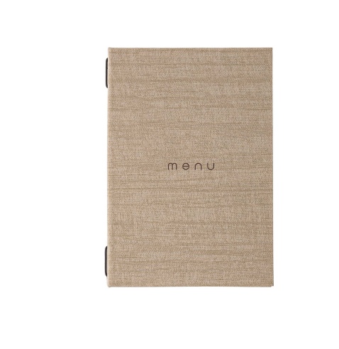 Porta Menu ITALY A5 (16,5x23,4 cm) - solo elastico - scritta menu - colore AVORIO
