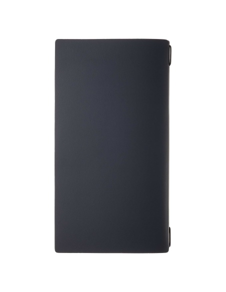 Porta Menu A4 SLIM (17,4x31,8 cm) etichetta PATCH "personalizzata" (minimo 18 pezzi) cornicetta (4 facciate) elastico nero PORTO