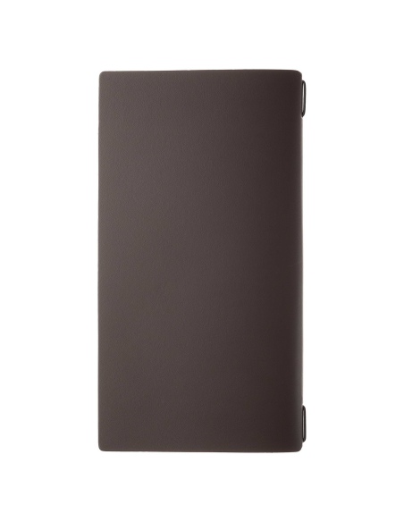 Porta Menu A4 SLIM (17,4x31,8 cm) etichetta PATCH "personalizzata" (minimo 18 pezzi) cornicetta (4 facciate) elastico nero PORTO