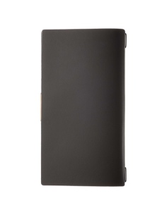 Porta Menu A4 SLIM (17,4x31,8 cm) etichetta PATCH "menu" cornicetta (4 facciate) elastico nero PORTOFINO NERO 2