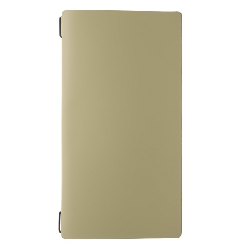 Porta Menu A4 SLIM (17,4x31,8 cm) senza etichetta cornicetta (4 facciate) elastico nero PORTOFINO SALVIA