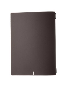 Porta Menu A4 (23,2x31,8 cm) senza etichetta cornicetta (4 facciate) elastico nero PORTOFINO MARRONE 2