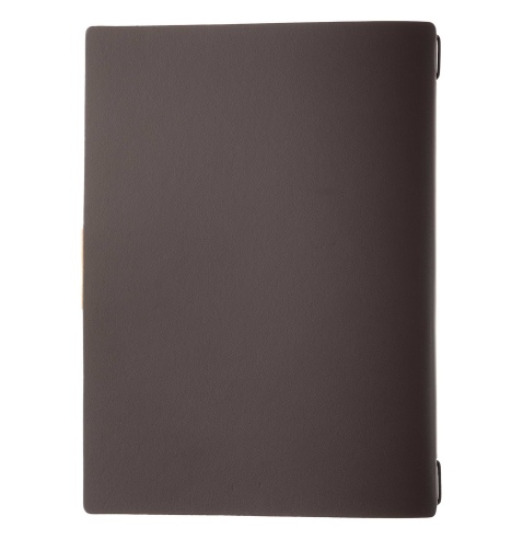 Porta Menu A4 (23,2x31,8 cm) etichetta PATCH "personalizzata" (minimo 18 pezzi) cornicetta (4 facciate) elastico nero PORTOFINO 