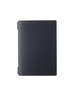 Porta Menu A5 (16,5x23,1 cm) stampa bassorilievo solo elastico nero PORTOFINO BLU