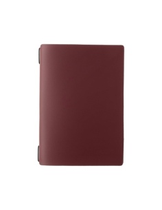 Porta Menu A5 (16,5x23,1 cm) stampa bassorilievo solo elastico nero PORTOFINO BORDEAUX