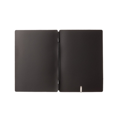 Porta Menu A5 (16,5x23,1 cm) stampa bassorilievo solo elastico nero PORTOFINO NERO
