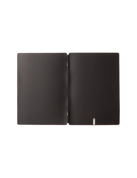Porta Menu A5 (16,5x23,1 cm) stampa bassorilievo solo elastico nero PORTOFINO NERO