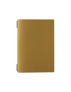 Porta Menu A5 (16,5x23,1 cm) stampa bassorilievo solo elastico nero PORTOFINO OCRA