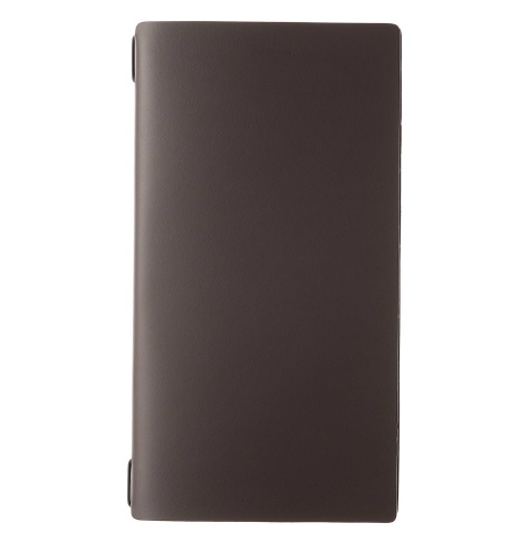 Porta Menu A4 SLIM (17,4x31,8 cm) stampa bassorilievo solo elastico nero PORTOFINO MARRONE