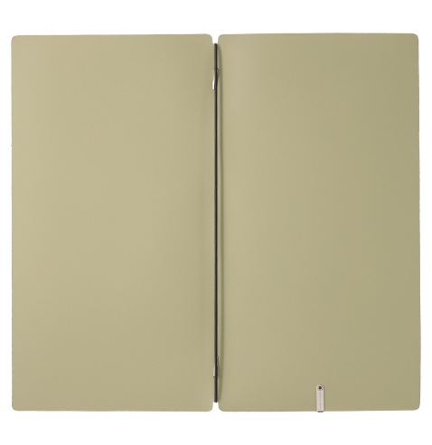 Porta Menu A4 SLIM (17,4x31,8 cm) stampa bassorilievo solo elastico nero PORTOFINO SALVIA