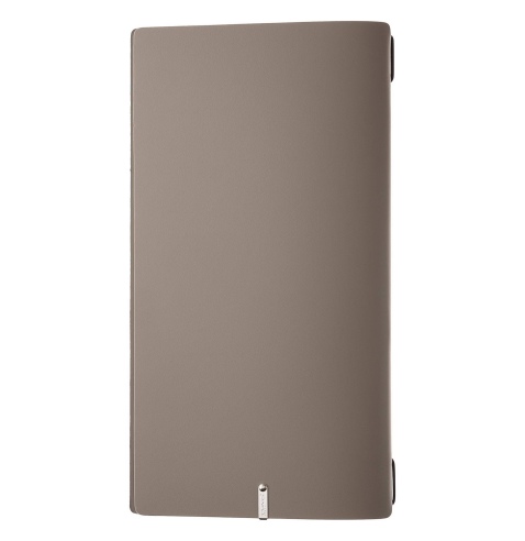 Porta Menu A4 SLIM (17,4x31,8 cm) stampa bassorilievo solo elastico nero PORTOFINO TORTORA