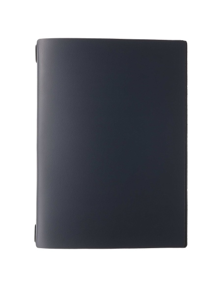 Porta Menu A4 (23,2x31,8 cm) stampa bassorilievo solo elastico nero PORTOFINO BLU