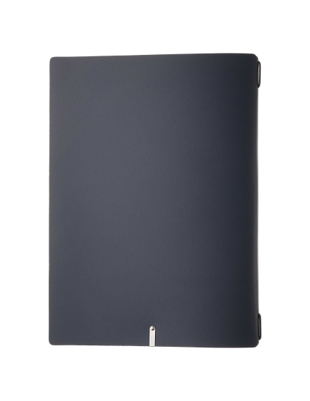 Porta Menu A4 (23,2x31,8 cm) stampa bassorilievo solo elastico nero PORTOFINO BLU