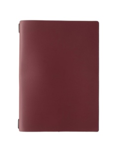 Porta Menu A4 (23,2x31,8 cm) stampa bassorilievo solo elastico nero PORTOFINO BORDEAUX
