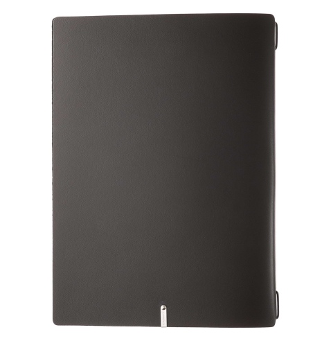 Porta Menu A4 (23,2x31,8 cm) stampa bassorilievo solo elastico nero PORTOFINO NERO