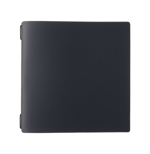 Porta Menu QUADRATO (23x23,1 cm) stampa bassorilievo solo elastico nero PORTOFINO BLU