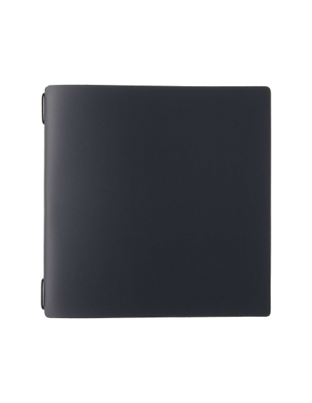Porta Menu QUADRATO (23x23,1 cm) stampa bassorilievo solo elastico nero PORTOFINO BLU