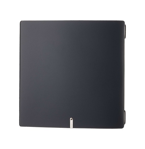 Porta Menu QUADRATO (23x23,1 cm) stampa bassorilievo solo elastico nero PORTOFINO BLU