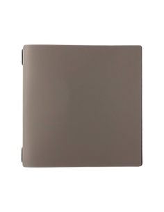 Porta Menu QUADRATO (23x23,1 cm) stampa bassorilievo solo elastico nero PORTOFINO TORTORA