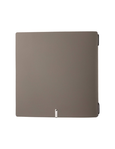 Porta Menu QUADRATO (23x23,1 cm) stampa bassorilievo solo elastico nero PORTOFINO TORTORA
