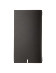 Porta Menu A4 SLIM (17,4x31,8 cm) stampa bassorilievo cornicetta (4 facciate) elastico nero PORTOFINO NERO 2