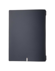 Porta Menu A4 (23,2x31,8 cm) stampa bassorilievo cornicetta (4 facciate) elastico nero PORTOFINO BLU 2
