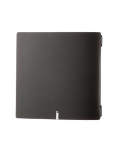 Porta Menu QUADRATO (23x23,1 cm) stampa bassorilievo cornicetta (4 facciate) elastico nero PORTOFINO NERO 2