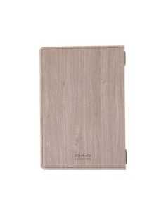 Porta Menu WOOD A5 (16,5x23,4 cm) - 2 buste (4 facciate) elastico nero - senza scritta - colore NOCE 2