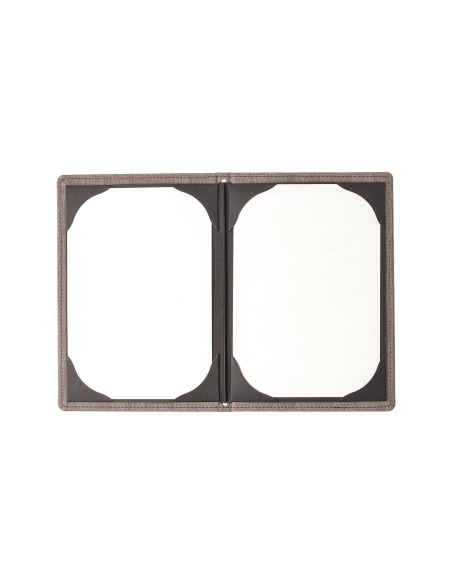 Porta Menu WOOD A5 (16,5x23,4 cm) - cornicetta (4 facciate) - senza scritta - colore NOCE