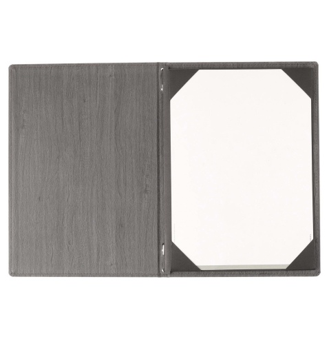 Porta Menu WOOD A4 (23,2x32 cm) - cornicetta (4 facciate) - stampa bassorilievo - colore EBANO