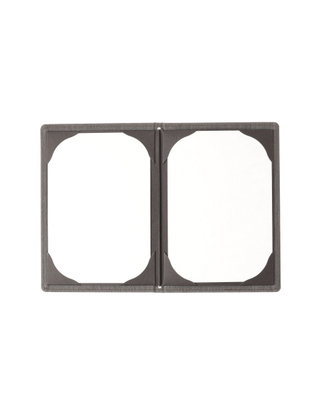 Porta Menu WOOD A5 (16,5x23,4 cm) - cornicetta (4 facciate) - stampa bassorilievo - colore EBANO