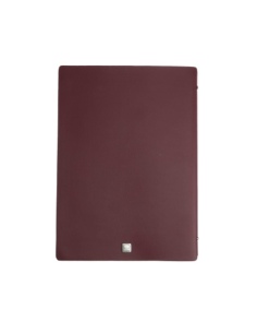 OUTLET - Porta menu in vera pelle rigenerata - formato 23,2x31,8 cm (A4) - colore bordeaux - 2 buste 2